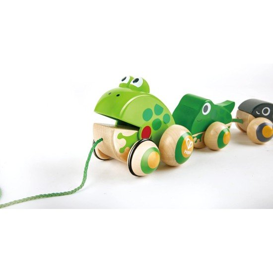 Hape Pull Along Frog Family