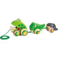 Hape Pull Along Frog Family Hape Pull Along Frog Family
