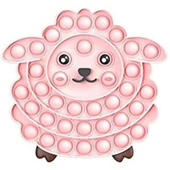 Sheep Shape pop it Fidget Pink