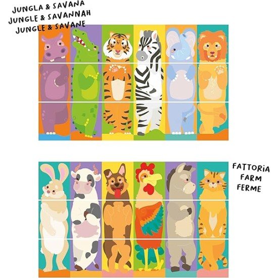Quercetti Tubo Mix & Match - Animals