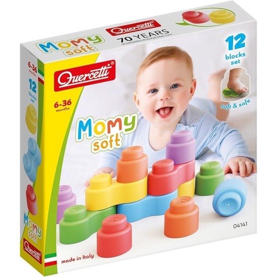 Quercetti MOMY Soft Plastic Early Childhood Construction Toy