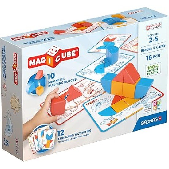 Geomag Magicube Blocks & Cards 16 pcs