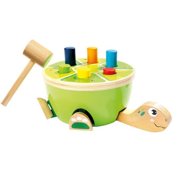 Top Bright Wooden Pounding Bench Turtle