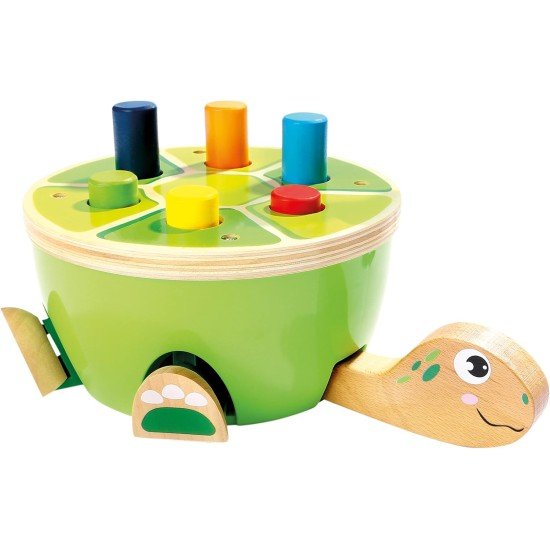 Top Bright Wooden Pounding Bench Turtle
