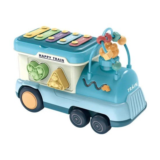 Striking Piano Train Blue