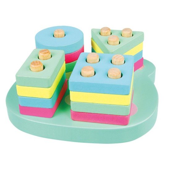 Four sets of columns