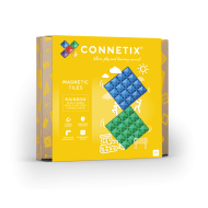 CONNETIX - Rainbow Blue & Green Base Plate 2 pc CONNETIX - Rainbow Blue & Green Base Plate 2 pc