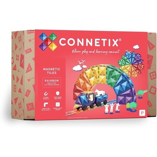 CONNETIX Rainbow Mega Pack, 212 Pieces