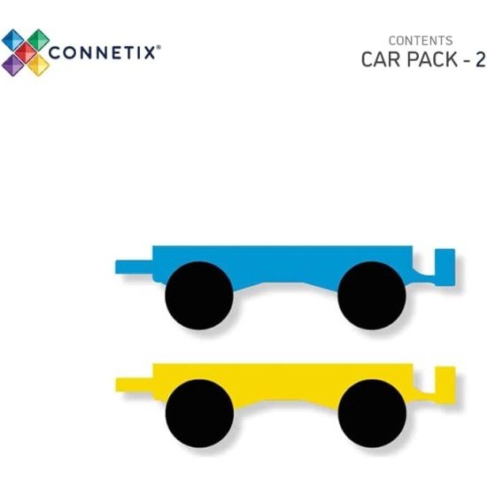 CONNETIX Rainbow Car Pack, 2 Pieces