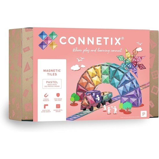 CONNETIX Pastel Mega Pack, 202 Pieces