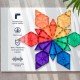 CONNETIX Rainbow Geometry Pack, 30 Pieces