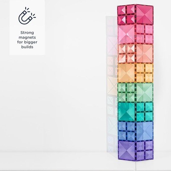 CONNETIX Pastel Square Pack, 40 Pieces