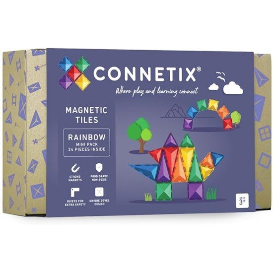 CONNETIX Rainbow Mini Pack, 24 Pieces