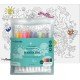 Brighter Days Classic Doodle Mat for Toddlers & Kids - Mess Free & Wipeable Activity Pad for Alphabet Learning, Writing, Drawing & Coloring - No Mess Reusable Craft Mat 