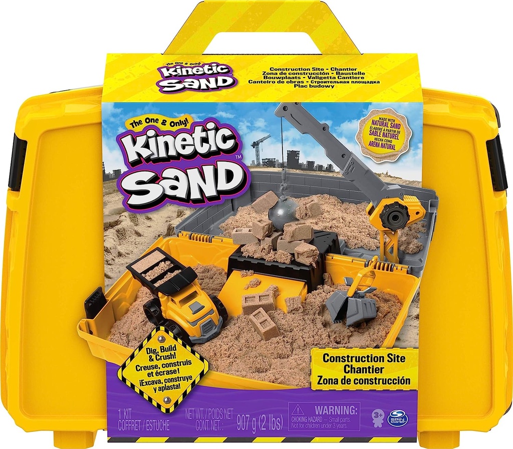Kinetic Sand Construction Folding Sand Box