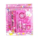 9pcs/set Cartoon Stationery Set Creative Student Gift For Kids-PINK