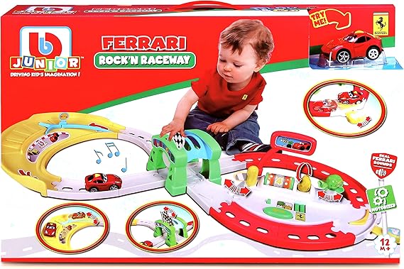 بي بي جونيار سباق Bburago Junior Ferrari Rock 'N Raceway بمحرك