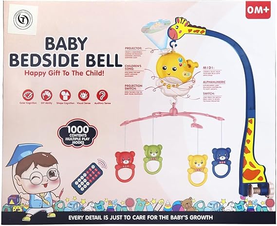 Baby bedside bell blue