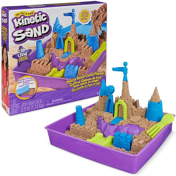 مجموعة لعب رمل قلعة الشاطئ الفاخرة كينتيك ساند
