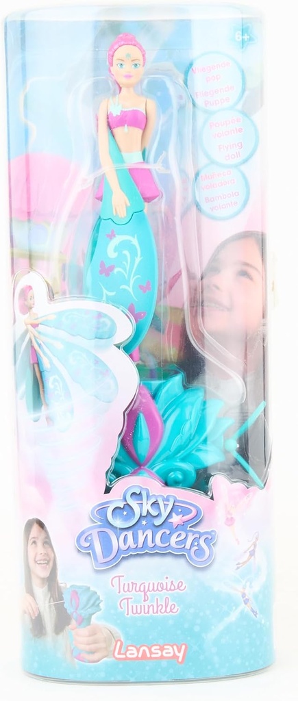 دمية طائرة فيروزية لامعة من لانساي سكاي دانسرز