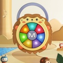 لعبة طبل توماما الموسيقية، ألعاب أطفال مضيئة تصدر صوت موسيقى إلكترونية