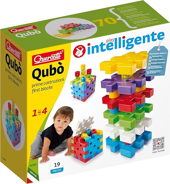 Quercetti Qubo First Blocks متعدد الألوان