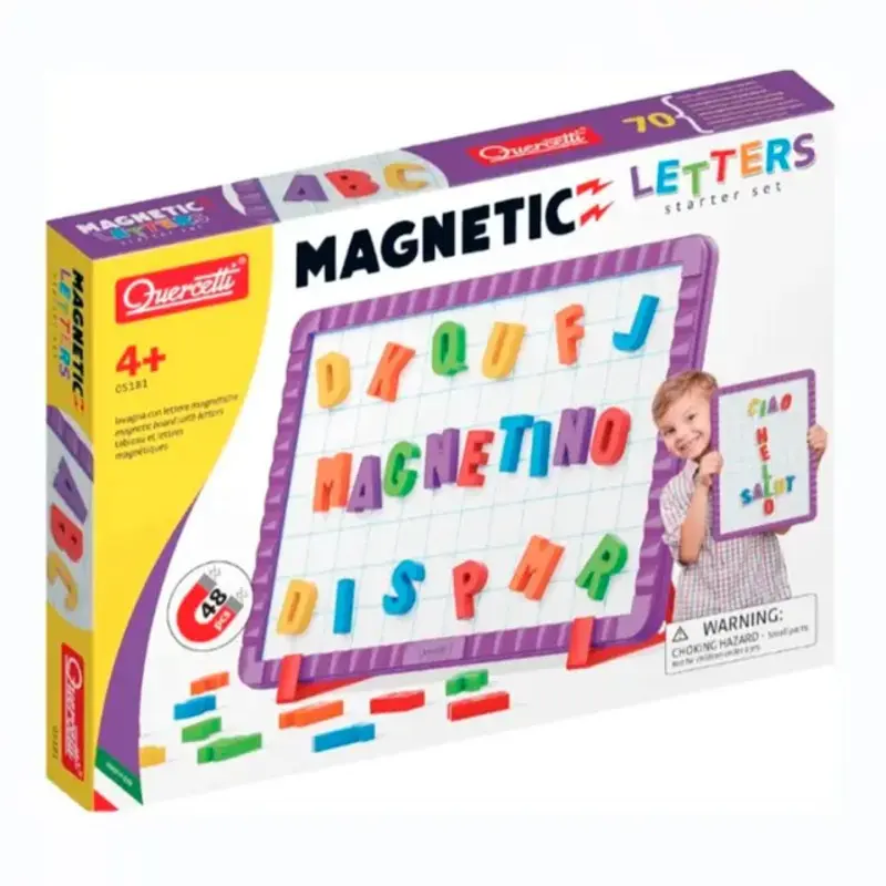 Quercetti Basic Letter Set for Magnetic Whiteboard 48 Piece