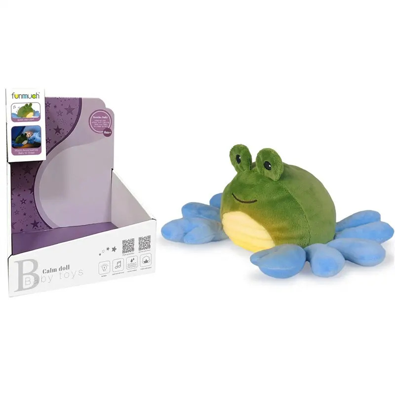 Funmuch Soothe Crib Cuddle Toy with Night Light and Music