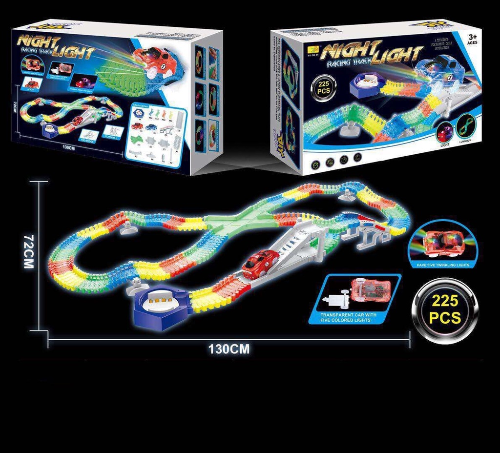 لعبة المدار المتوهج، 225 قطعة