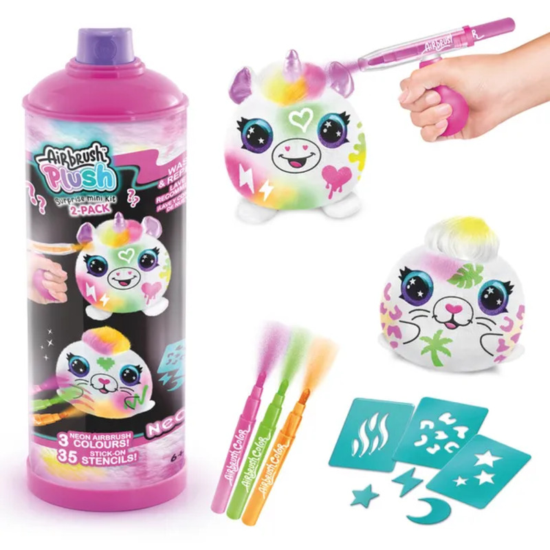 ألعاب القناة - لعبة Airbrush Plush - لغز نيون صغير
