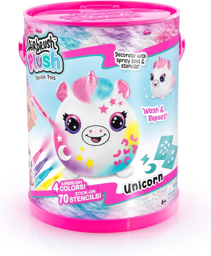 علبة طلاء سكويش بالز من كانال تويز إيربراش القطيفة نيون