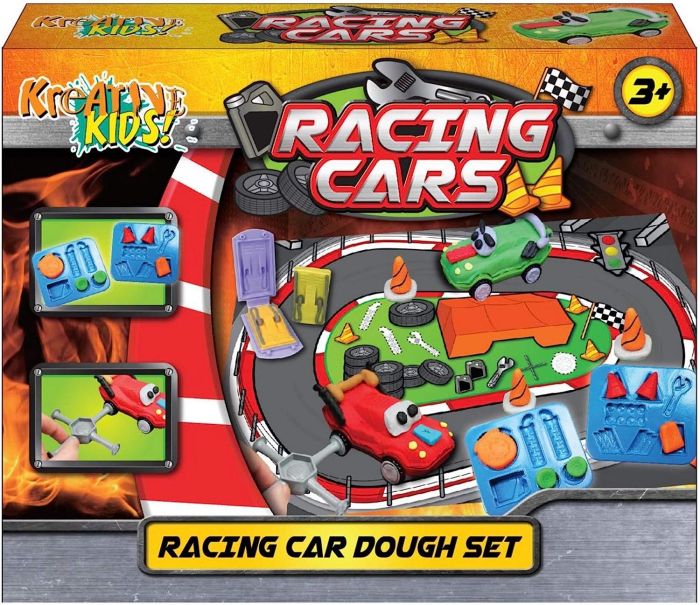 Kids Dough Racing Hot 2 X 85G-3Oz Dough Pot