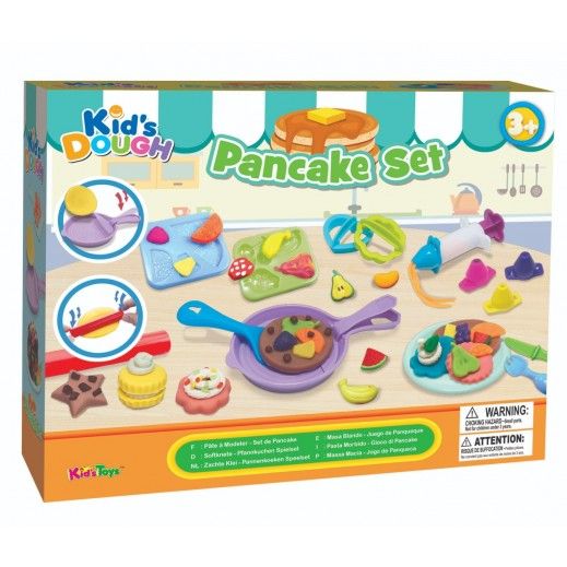 Kids Dough Pancake Set 3 X 50G Dough Pot