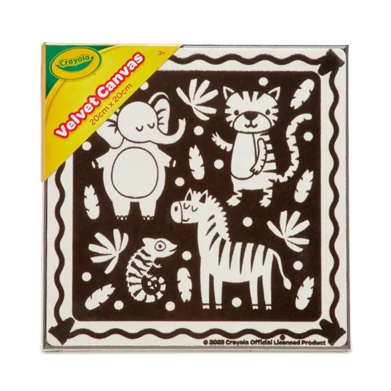Crayola - Velvet Canvas CYO Jungle Animals