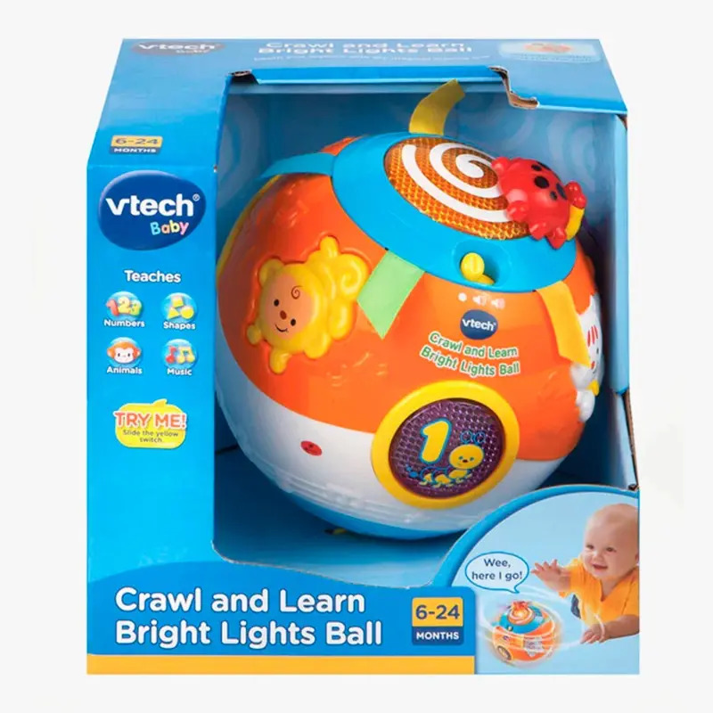 لعبة الزحف والتعلم من Vtech - كرة الضوء الساطع ثنائية اللغة