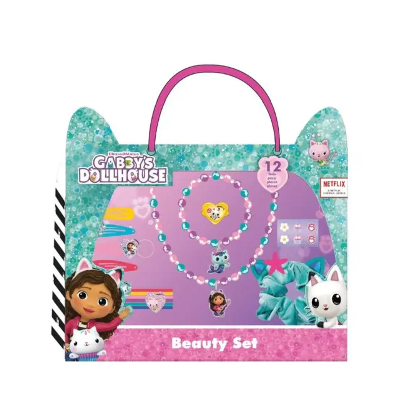 مجموعة إكسسوارات عرض الجمال لبيت الدمية من غابي