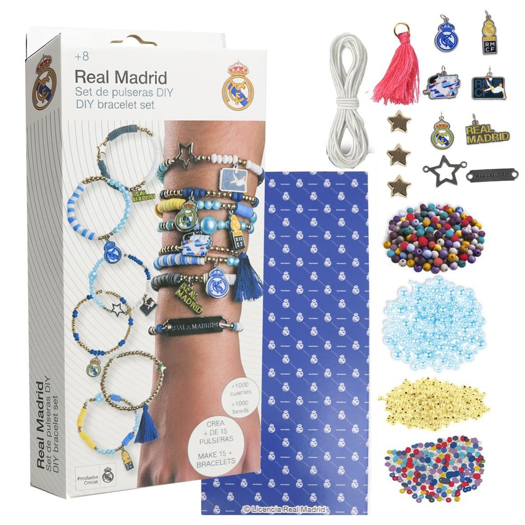 مجموعة أدوات تجميل DIY PULSERA ريال مدريد