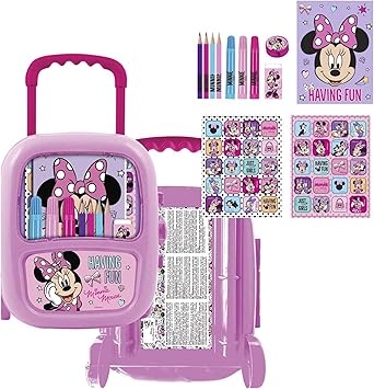 Disney Minnie Mouse - Trolley Coloreable Stationery Set