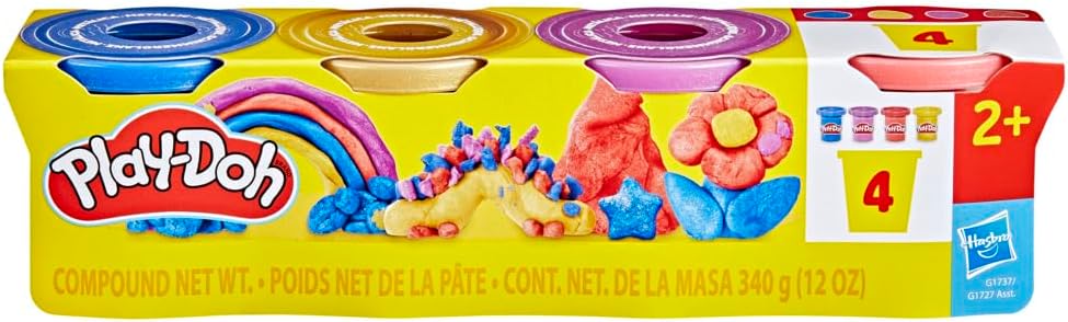 Play-Doh - 4 Pack Metallic Shine Modeling Compound