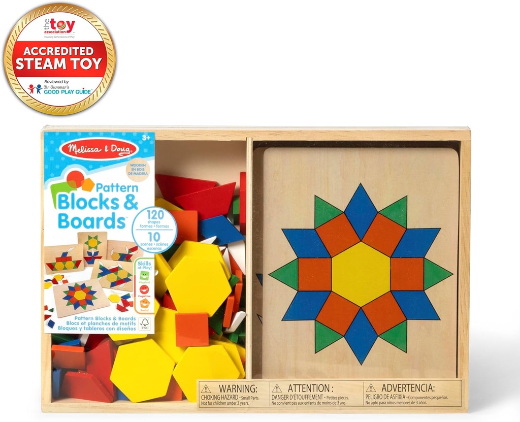Melissa & Doug - Pattern Blocks and Boards