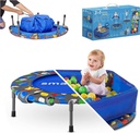 Activity Center 3 In 1 Trampoline Blue