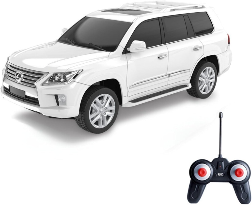 سيارة ريموت كنترول لكزس LX570 بيضاء – بمقياس ‎1:24‎
