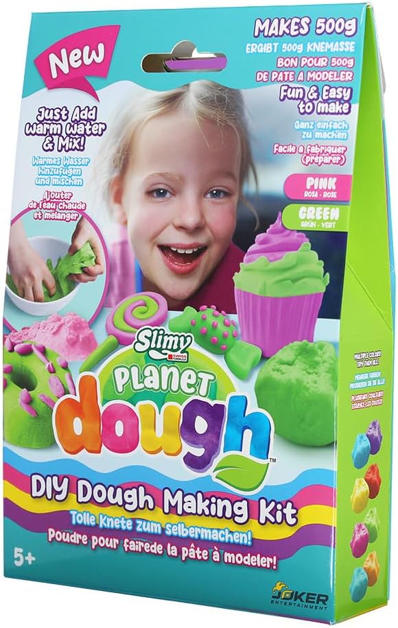Slimy – Planet Dough DIY Dough Making Kit 4 Colors with Tools (500g)