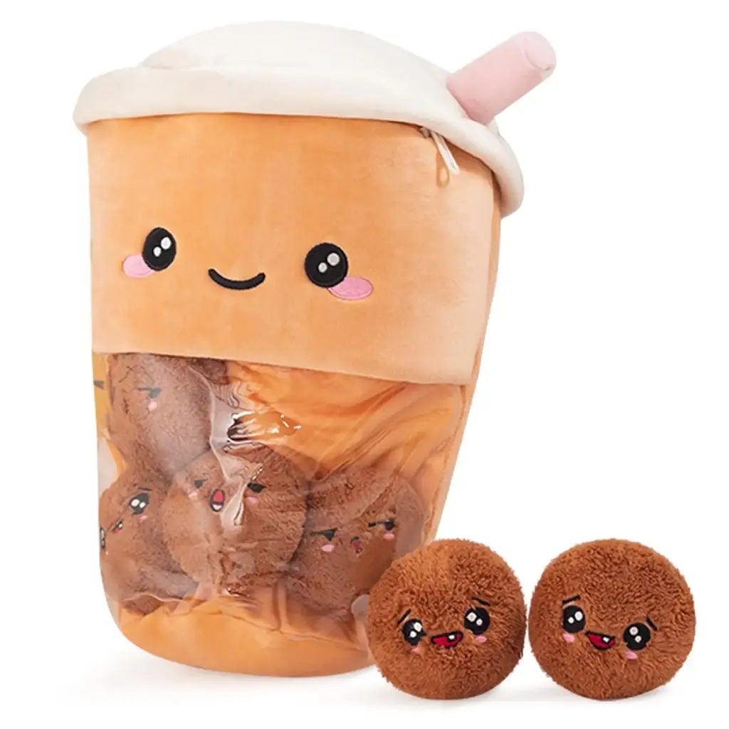 KAWAII BUBBLE TEA PLUSH TOYS CAT 15.7INCH