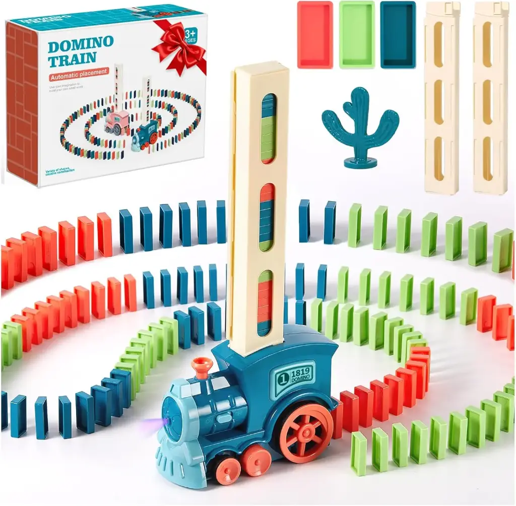 GREEN DOMINO TRAIN TOY