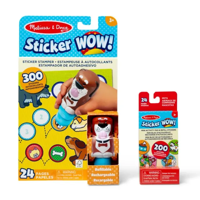 Melissa & Doug Sticker WOW!™ Dog Sticker Stamper and 24-Page Activity Pad