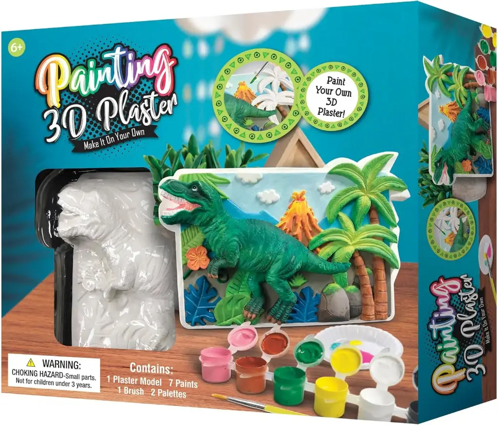 Sew Star – Plaster Dino Frame Make Your Own
