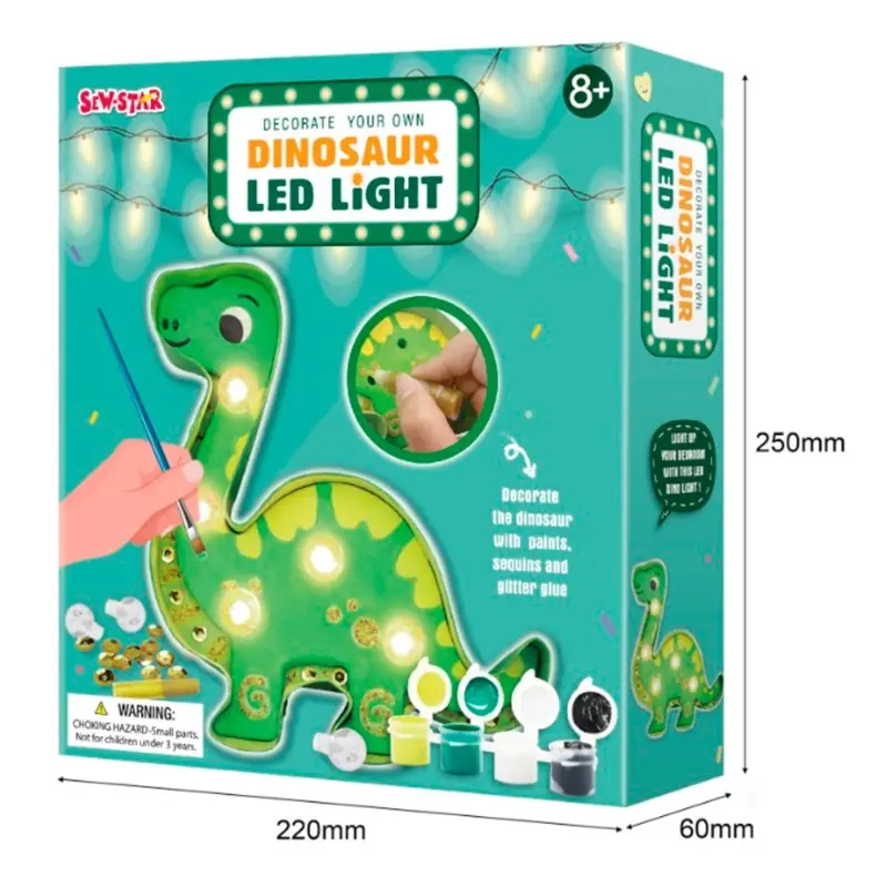 Sew Star – Decorate Your Dinosaur LED Light 