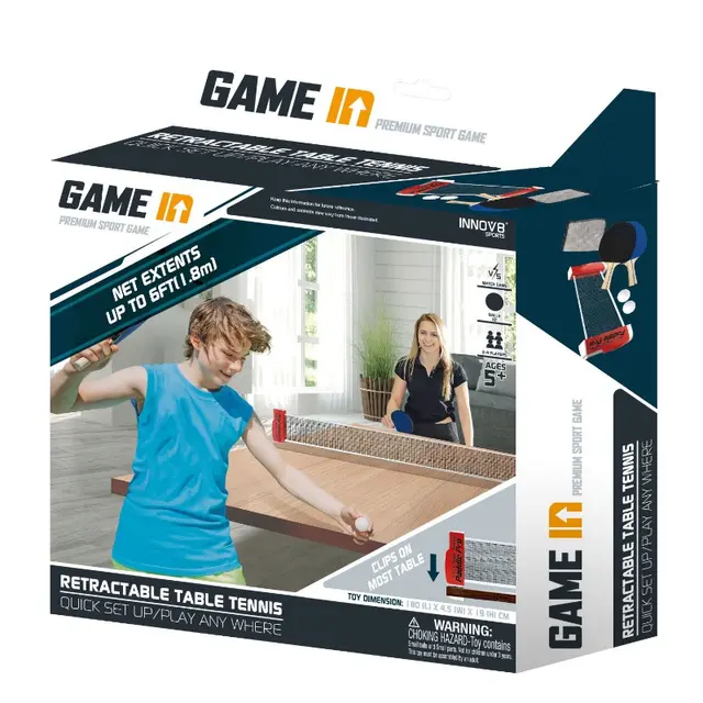 Retractable Table Tennis Set