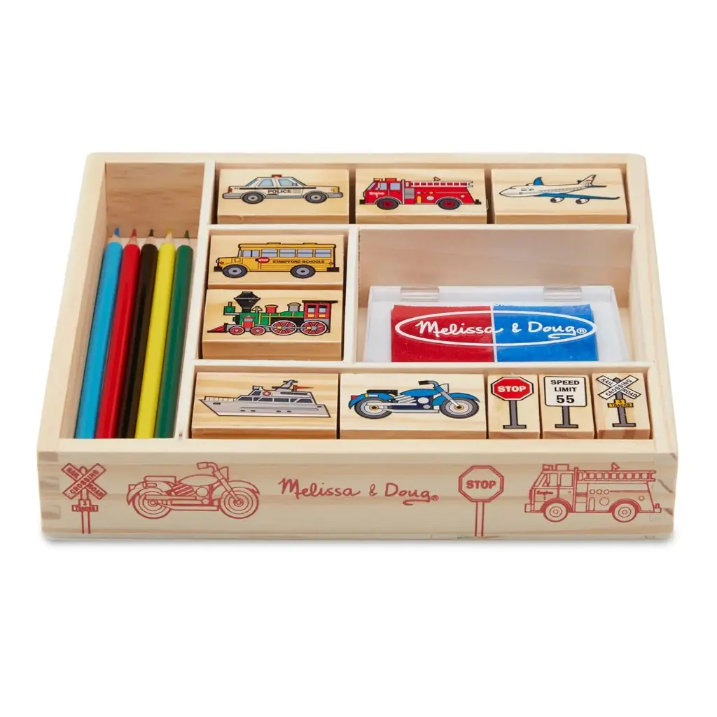 Melissa & Doug Vehicles Stamp Set 